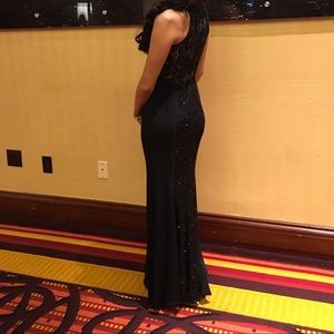 Gorgeous black prom dress